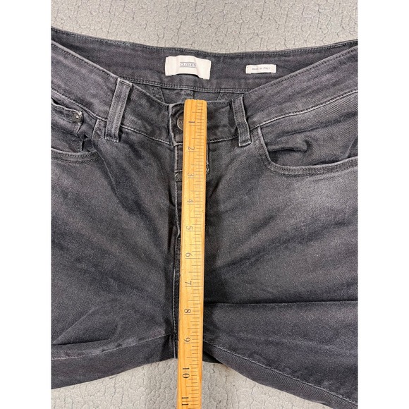 Closed Baker 1920 Slim Jeans Womens 29 Black Raw Hem Candiani Denim Made Italy - Picture 10 of 12